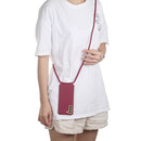 For Samsung Galaxy S21 FE Candy Colors TPU Protective Case with Lanyard(Red)