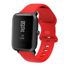 20mm For Amazfit GTS 2e Butterfly Buckle Silicone Watch Band(Red)