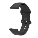 22mm For Amazfit GTS 2e Butterfly Buckle Silicone Watch Band(Black)