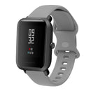 22mm For Amazfit GTS 2e Butterfly Buckle Silicone Watch Band(Grey)