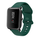 22mm For Amazfit GTS 2e Butterfly Buckle Silicone Watch Band(Army Green)