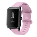 22mm For Amazfit GTS 2e Butterfly Buckle Silicone Watch Band(Light Purple)