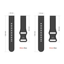 22mm For Amazfit GTS 2e Butterfly Buckle Silicone Watch Band(Midnight Blue)