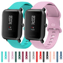 22mm For Amazfit GTS 2e Butterfly Buckle Silicone Watch Band(Black)