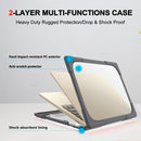 TPU + PC Two-color Anti-fall Laptop Protective Case For Microsoft Surface Laptop 3 / 4 15 inch(Grey)