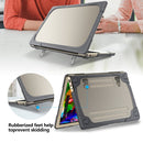 TPU + PC Two-color Anti-fall Laptop Protective Case For Microsoft Surface Laptop 3 / 4 15 inch(Grey)
