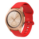 20mm For Garmin Venu / Samsung Galaxy Watch Active 2 Universal Inner Back Buckle Perforation Silicone Watch Band(Red)