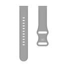 20mm For Garmin Venu / Samsung Galaxy Watch Active 2 Universal Inner Back Buckle Perforation Silicone Watch Band(Grey)