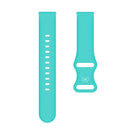20mm For Garmin Venu / Samsung Galaxy Watch Active 2 Universal Inner Back Buckle Perforation Silicone Watch Band(Mint Green)