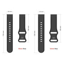 20mm For Garmin Venu / Samsung Galaxy Watch Active 2 Universal Inner Back Buckle Perforation Silicone Watch Band(Mint Green)