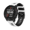 20mm For Garmin Vivoactive 3 / Venu Universal Two-color Silicone Watch Band(White Black)
