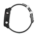 20mm For Garmin Vivoactive 3 / Venu Universal Two-color Silicone Watch Band(White Black)
