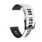 20mm For Garmin Vivoactive 3 / Venu Universal Two-color Silicone Watch Band(White Black)