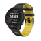 20mm For Garmin Vivoactive 3 / Venu Universal Two-color Silicone Watch Band(Black Yellow)