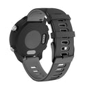 20mm For Garmin Vivoactive 3 / Venu Universal Two-color Silicone Watch Band(Black Grey)
