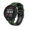 20mm For Garmin Vivoactive 3 / Venu Universal Two-color Silicone Watch Band(Army Green Black)