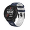 20mm For Garmin Vivoactive 3 / Venu Universal Two-color Silicone Watch Band(Blue White)