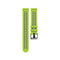 20mm For Garmin Vivoactive 3 / Venu Universal Two-color Silicone Watch Band(Green Black)