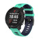 20mm For Garmin Vivoactive 3 / Venu Universal Two-color Silicone Watch Band(Green Blue)
