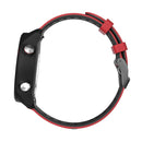 22mm For Garmin Vivoactive 4 / Venu 2 Universal Two-color Silicone Watch Band(Red Black)