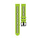 22mm For Garmin Vivoactive 4 / Venu 2 Universal Two-color Silicone Watch Band(Green Black)
