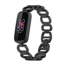 For Fitbit Luxe Special Edition Metal Bracelet Watch Band(Black)