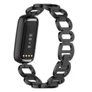 For Fitbit Luxe Special Edition Metal Bracelet Watch Band(Black)