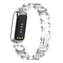 For Fitbit Luxe Special Edition Metal Bracelet Watch Band(Silver)