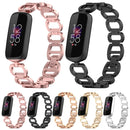 For Fitbit Luxe Special Edition Metal Bracelet Watch Band(Champagne Gold)
