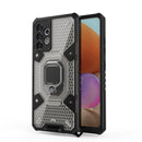 For Samsung Galaxy A32 4G Space PC + TPU Ring Holder Protective Case(Silver)