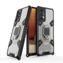 For Samsung Galaxy A32 4G Space PC + TPU Ring Holder Protective Case(Silver)
