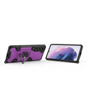 For Samsung Galaxy S21 FE Space PC + TPU Ring Holder Protective Case(Purple)
