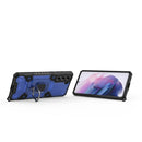 For Samsung Galaxy S21 FE Space PC + TPU Ring Holder Protective Case(Blue)