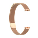 For Fitbit Luxe Special Edition Milanese Metal Magnetic Watch Band(Rose Gold)