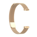For Fitbit Luxe Special Edition Milanese Metal Magnetic Watch Band(Champagne Gold)