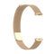 For Fitbit Luxe Special Edition Milanese Metal Magnetic Watch Band(Champagne Gold)