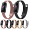 For Fitbit Luxe Special Edition Milanese Metal Magnetic Watch Band(Champagne Gold)
