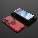For OnePlus Nord CE 5G PC + TPU Shockproof Protective Case with Magnetic Ring Holder(Red)