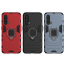 For OnePlus Nord CE 5G PC + TPU Shockproof Protective Case with Magnetic Ring Holder(Black)