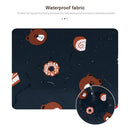 ST01DZ Lightweight Canvas Printed Laptop Bag, Size:14.1-15.4 inch(Flower Pink)