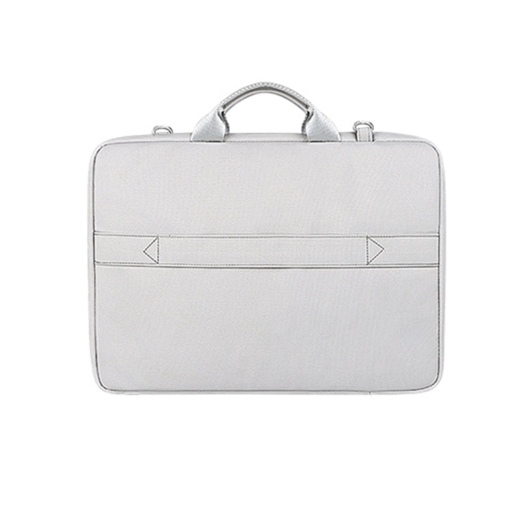 ST11 Polyester Thickened Laptop Bag with Detachable Shoulder Strap, Size:15.6 inch(Silver Gray)