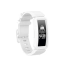 Smart Watch Silicon Watch Band for Fitbit Inspire HR(White)