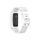 Smart Watch Silicon Watch Band for Fitbit Inspire HR(White)
