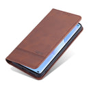 For Huawei P50 Pro AZNS Magnetic Calf Texture Horizontal Flip Leather Case with Card Slots & Holder & Wallet(Dark Brown)