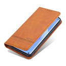 For Huawei P50 Pro AZNS Magnetic Calf Texture Horizontal Flip Leather Case with Card Slots & Holder & Wallet(Light Brown)