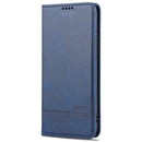 For Huawei P50 Pro AZNS Magnetic Calf Texture Horizontal Flip Leather Case with Card Slots & Holder & Wallet(Dark Blue)