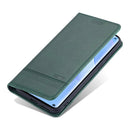 For Huawei P50 Pro AZNS Magnetic Calf Texture Horizontal Flip Leather Case with Card Slots & Holder & Wallet(Dark Green)