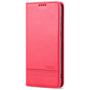 For Huawei P50 Pro AZNS Magnetic Calf Texture Horizontal Flip Leather Case with Card Slots & Holder & Wallet(Red)