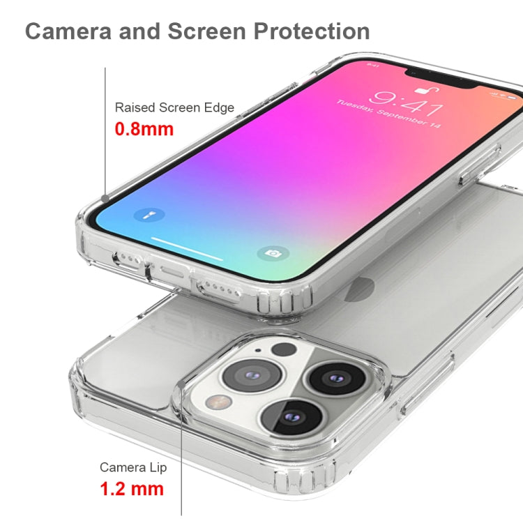 Shockproof Scratchproof TPU + Acrylic Protective Case For iPhone 13 Pro(Black)