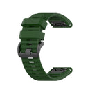 For Garmin Fenix 6 22mm Smart Watch Quick Release Silicon Watch Band(Army Green)